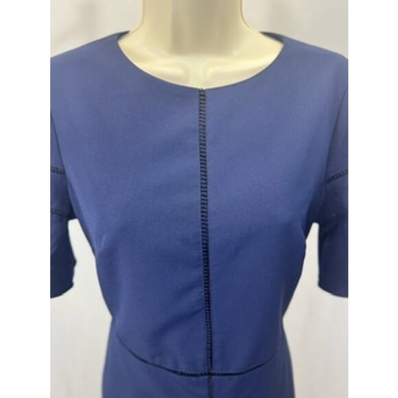 Maggy London Navy Flutter Sleeve Sheath Dress – Size 6 - Picture 7 of 15